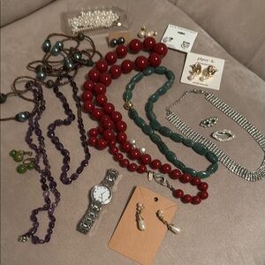 Large box lot / bundle of vintage jewelry exactly what you see here